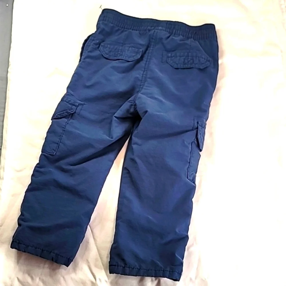 Navy Winter cargo pant lined, 2T